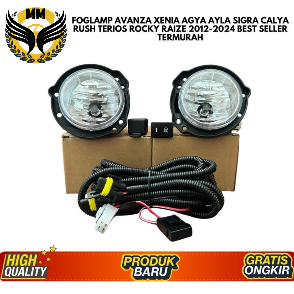 Foglamp Avanza Xenia Agya Ayla Calya Sigra 2012-2024 Best Seller Termurah Car - Kanan, Hanya Foglamp