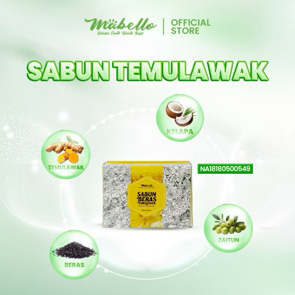 MABELLO Sabun Beras Temulawak BPOM