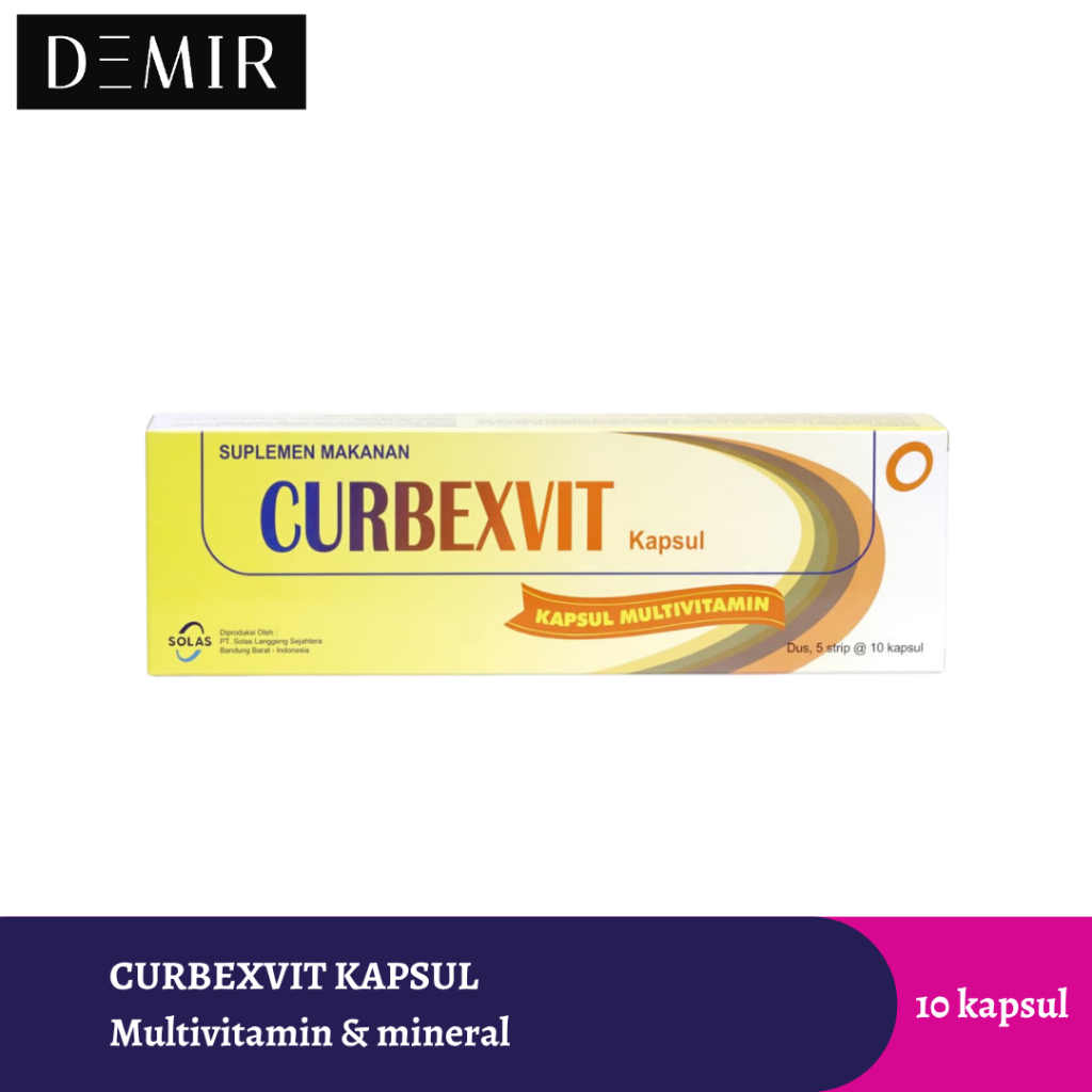 Curbexvit Strip 10 Kapsul / Multivitamin & Mineral Lengkap