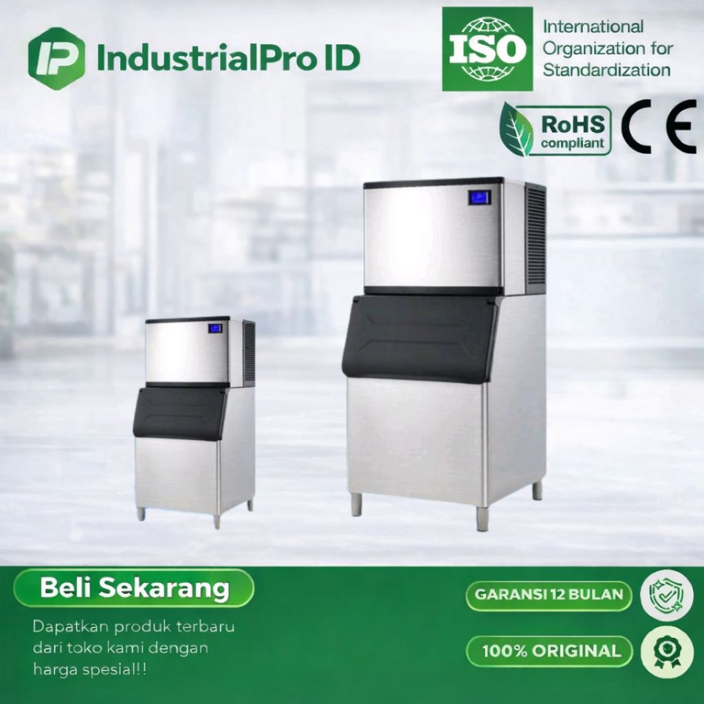 Mesin Es Batu Kristal Commercial Ice Make 200Kg/24Jam Ice Cube Machine 200 Kg - 200KG