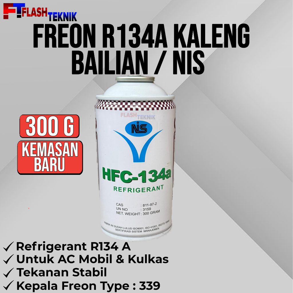 FREON / REFRIGERANT KALENG NIS / BAILIAN HFC - 134a (300 Gram) / R134A