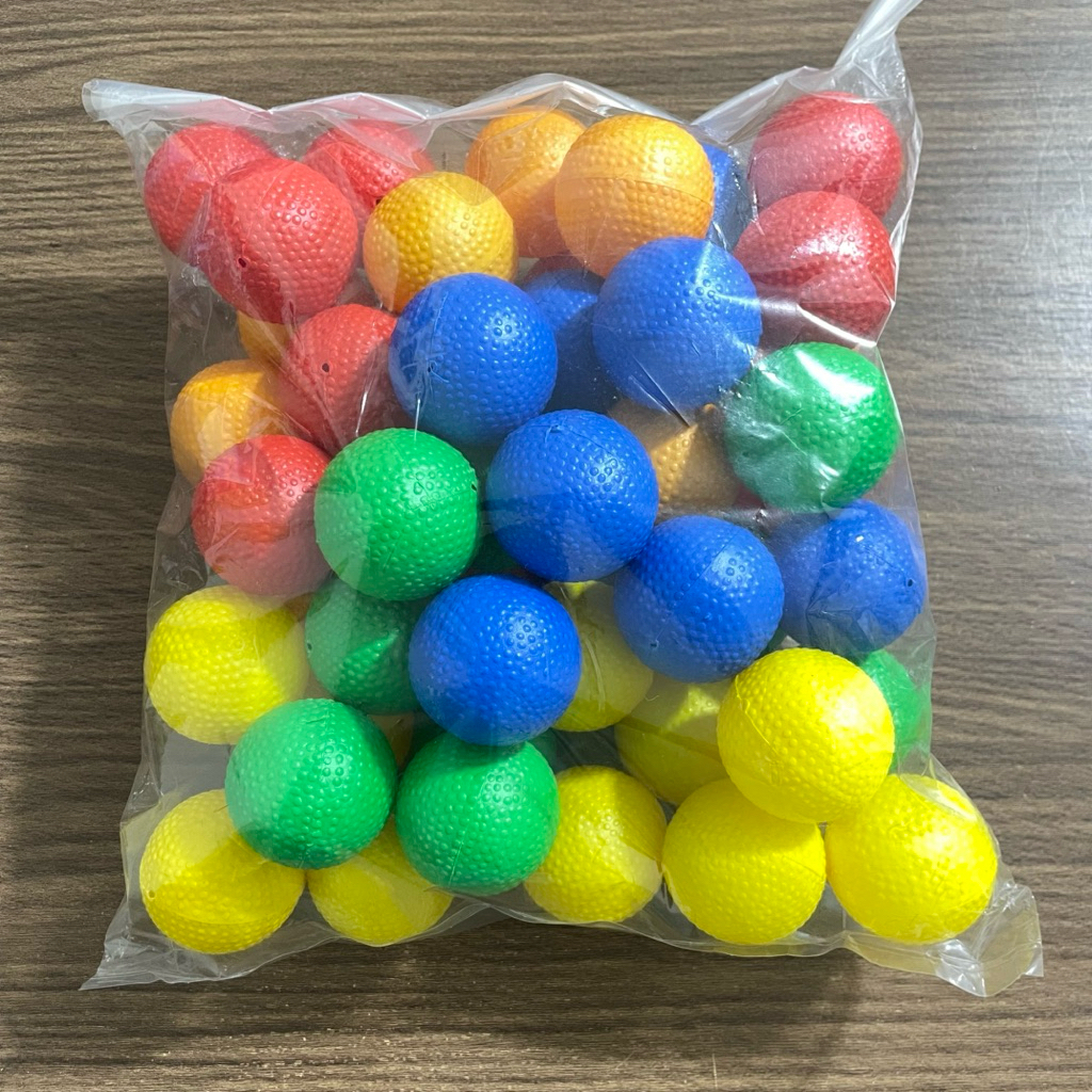 50 Pcs Mainan Bola Pingpong Warna Warni Kecil