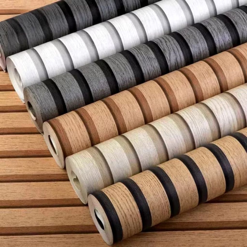 Wallpaper Sticker Dinding Motif Kayu - Anti Air Tahan Lama - 45cm×8m / Wallpaper Kayu Pintu
