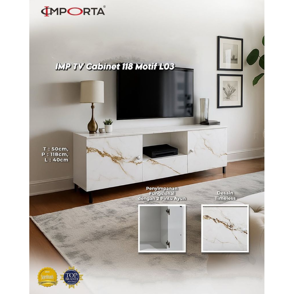 Meja TV Besi Buffet TV Besi IMPORTA IMP TV Cabinet 118