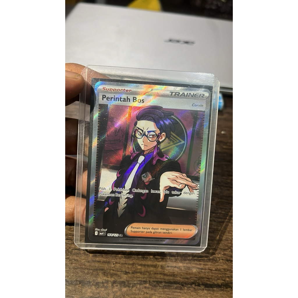 Kartu Pokemon SR (Ledakan Peniada) Perintah Bos