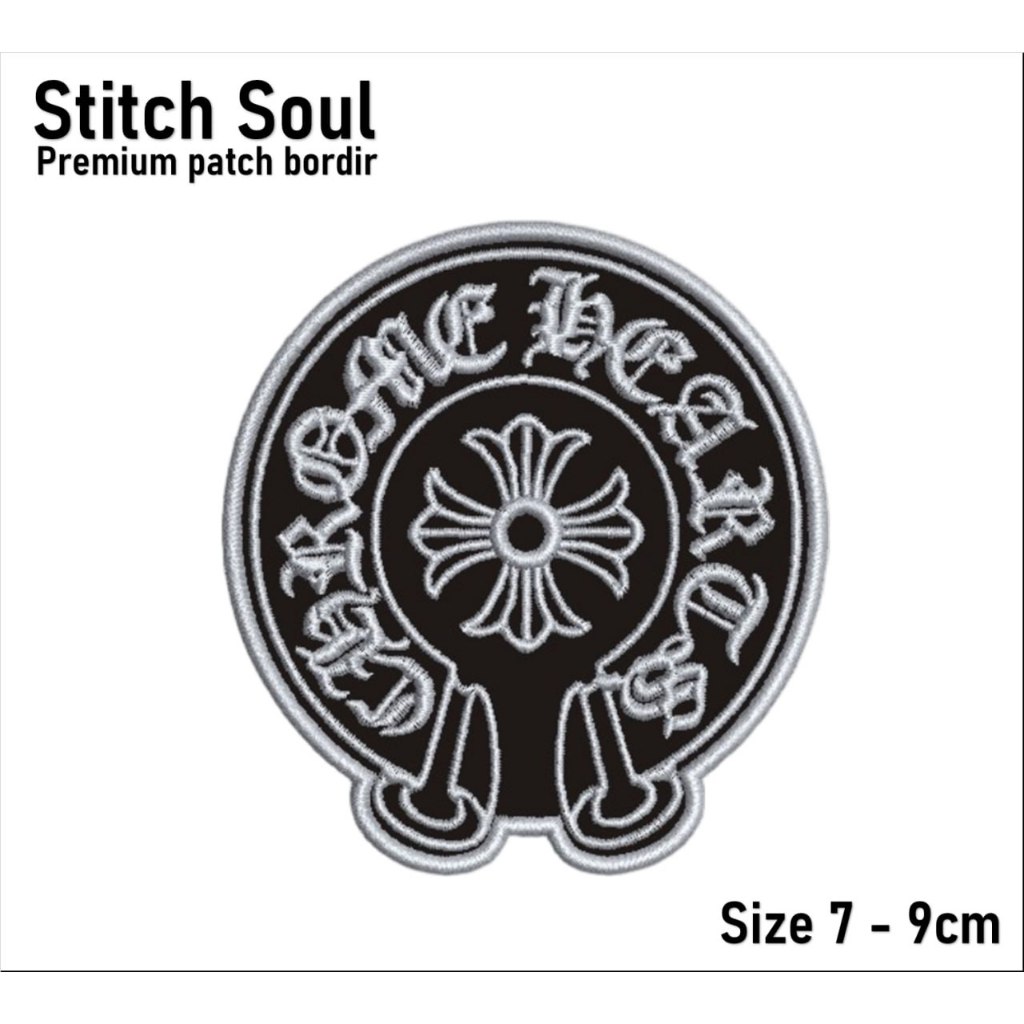 Emblem Patch Bordir CHROME HEARTS High Quality - stitchsoul