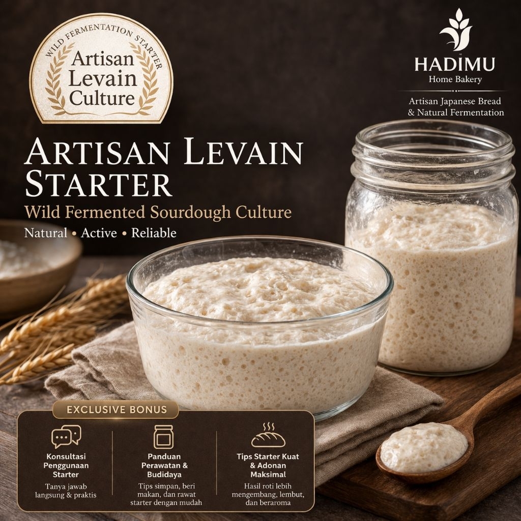 Ragi Alami / wild yeast /starter sourdough / Sehat untuk metabolisme dan pencernaan / Sourdough / Ra