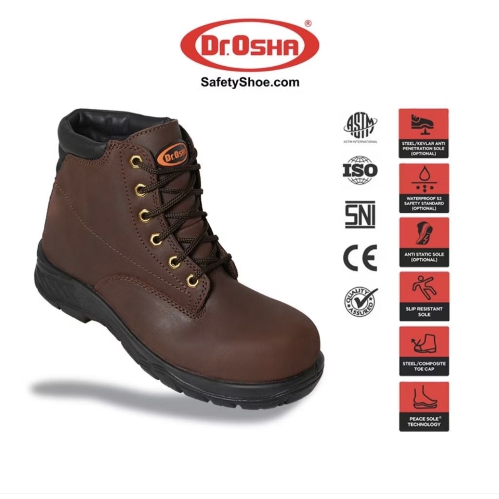Dr.OSHA Maverick Ankle Boot 3290 Brown & Black - Premium Leather Classic and Sleek Mid Design