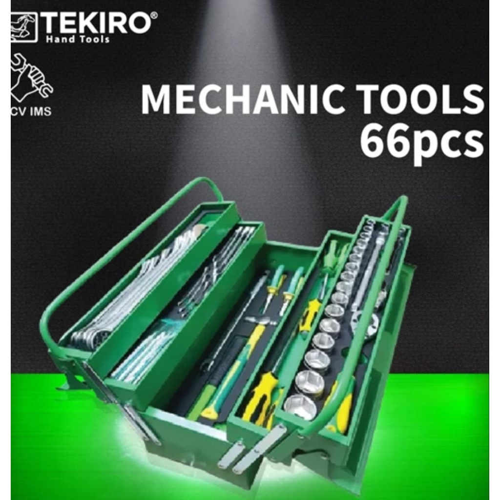 TOOL BOX SET 66PCS TEKIRO