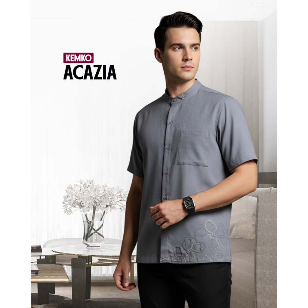 Kemko Acazia | Kemeja Koko Acazia | Koko Dewasa| Baju Koko Dewasa Terbaru | Baju koko  rabbani origi