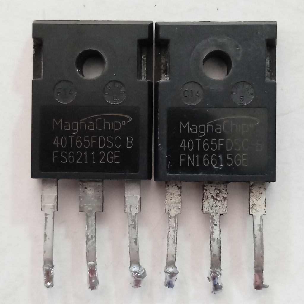 IGBT 40T65FDSC-B MagnaChip 40T65FDSC ( 40A 650V ) To-247 Cabutan Original Sudah Lulus Tes Normal Har