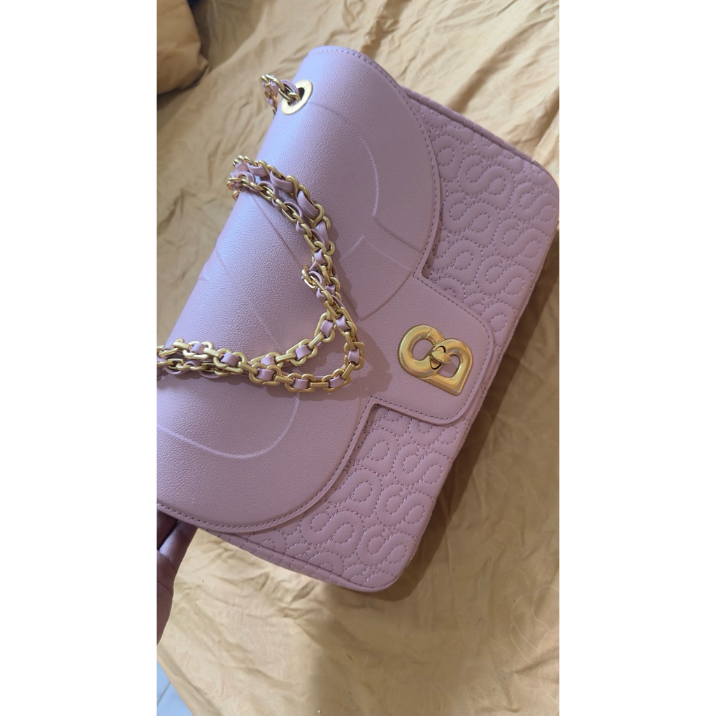 pl aluna flap bag warna dusty ping size large by buttonscarves