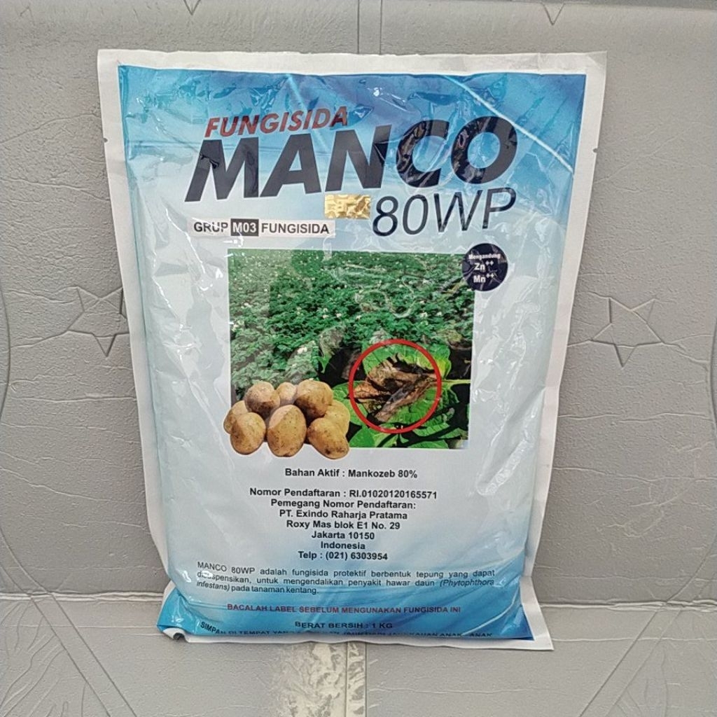 Fungisida MANCO 80WP (1KG)fungisida mankozeb biru
