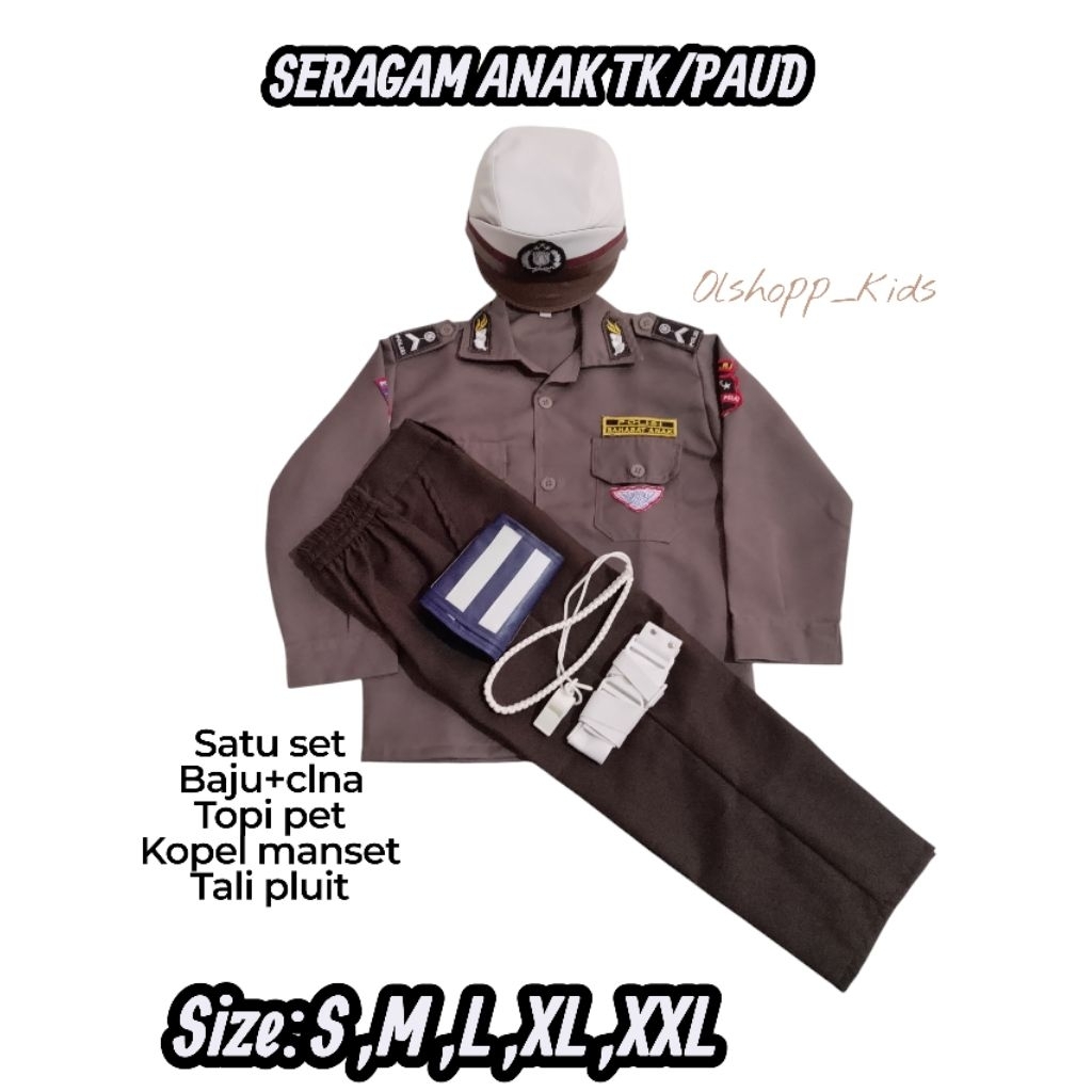 SERAGAM ANAK TK POLWAN  / COUSTUM KARANAVAL