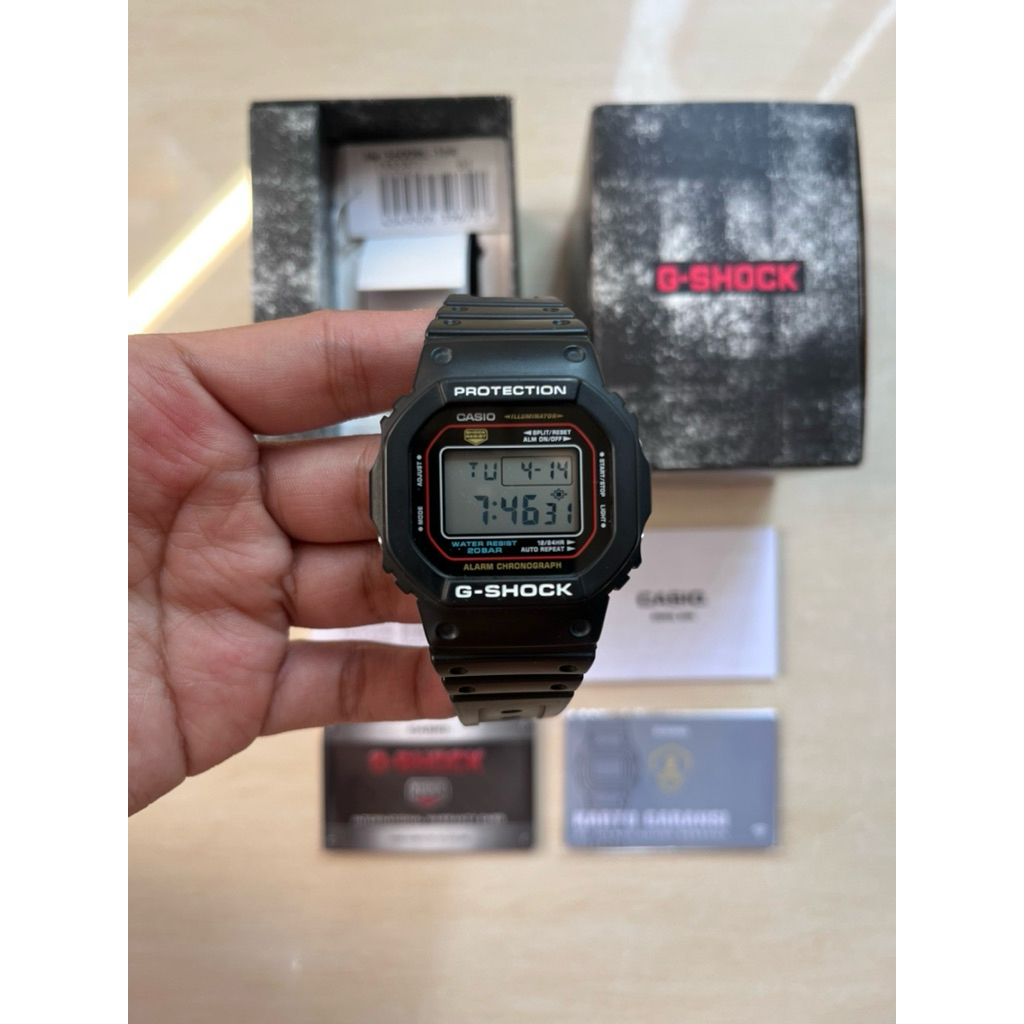 Preloved Jam Tangan Casio G-Shock DW-5600RL / G Shock DW5600 / Gshock DW6900 Original Fullset