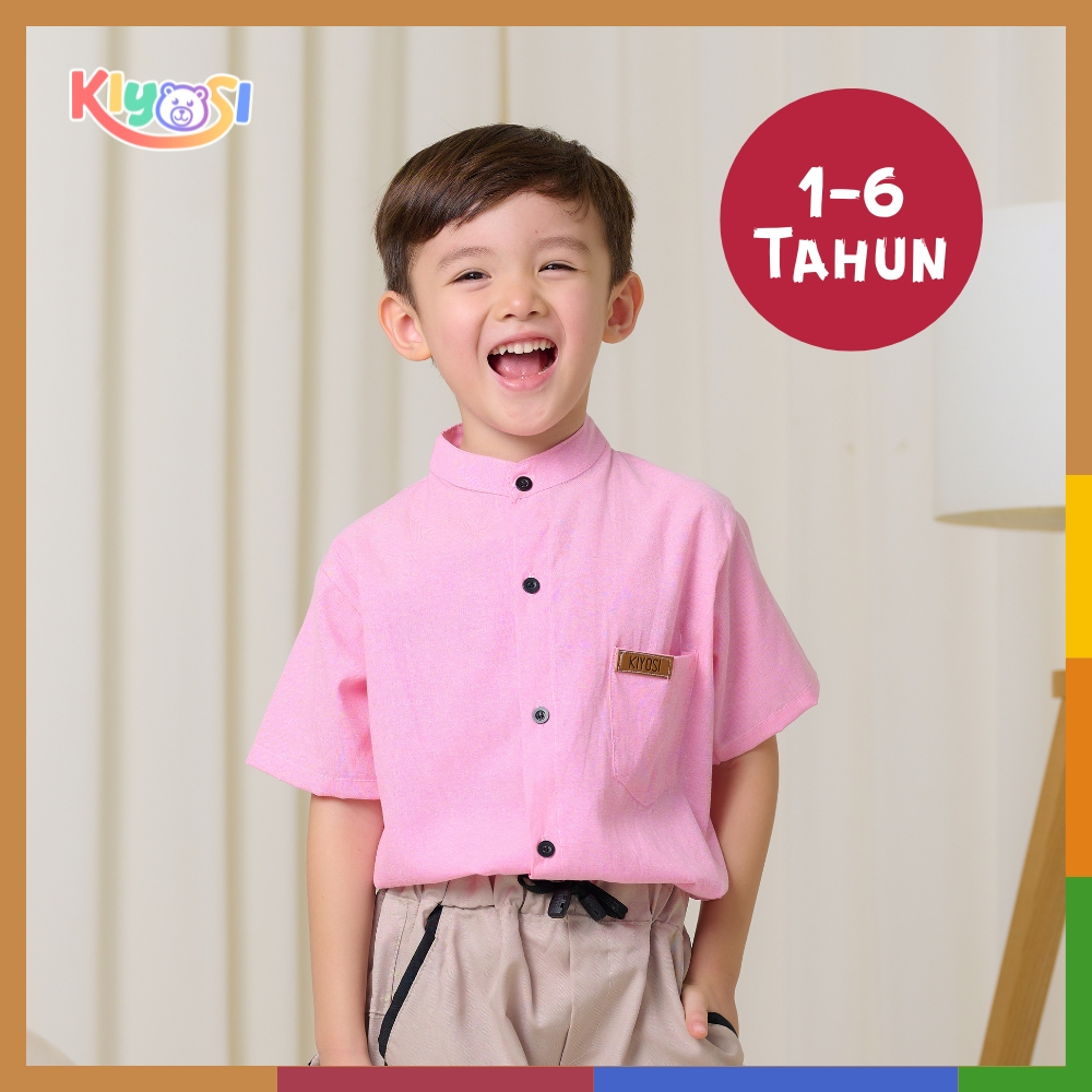 KIYOSI Kemeja Oxford Polos Anak Kemeja Anak Best Seller 0-6 Tahun