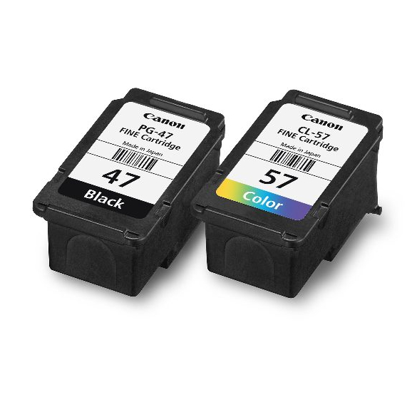 100% ORIGINAL Tinta Canon PG 47 / CL 57 – Tinta Canon E410 E470 E3470 E4570 – Tinta Asli