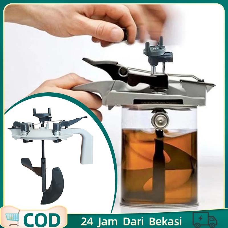 1 Liter Pengaduk Cat Mobil Steering Lid Pemutar Kaleng Cat Mixing Head Alat Pengecatan Mobil Penutup