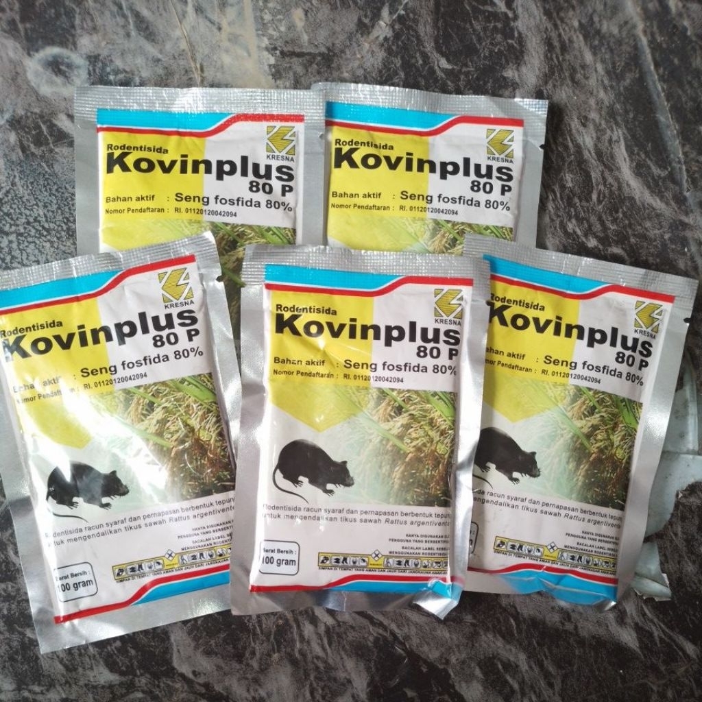 Racun Tikus Kovinplus 100 gr- efektif, mudah, aman, murah