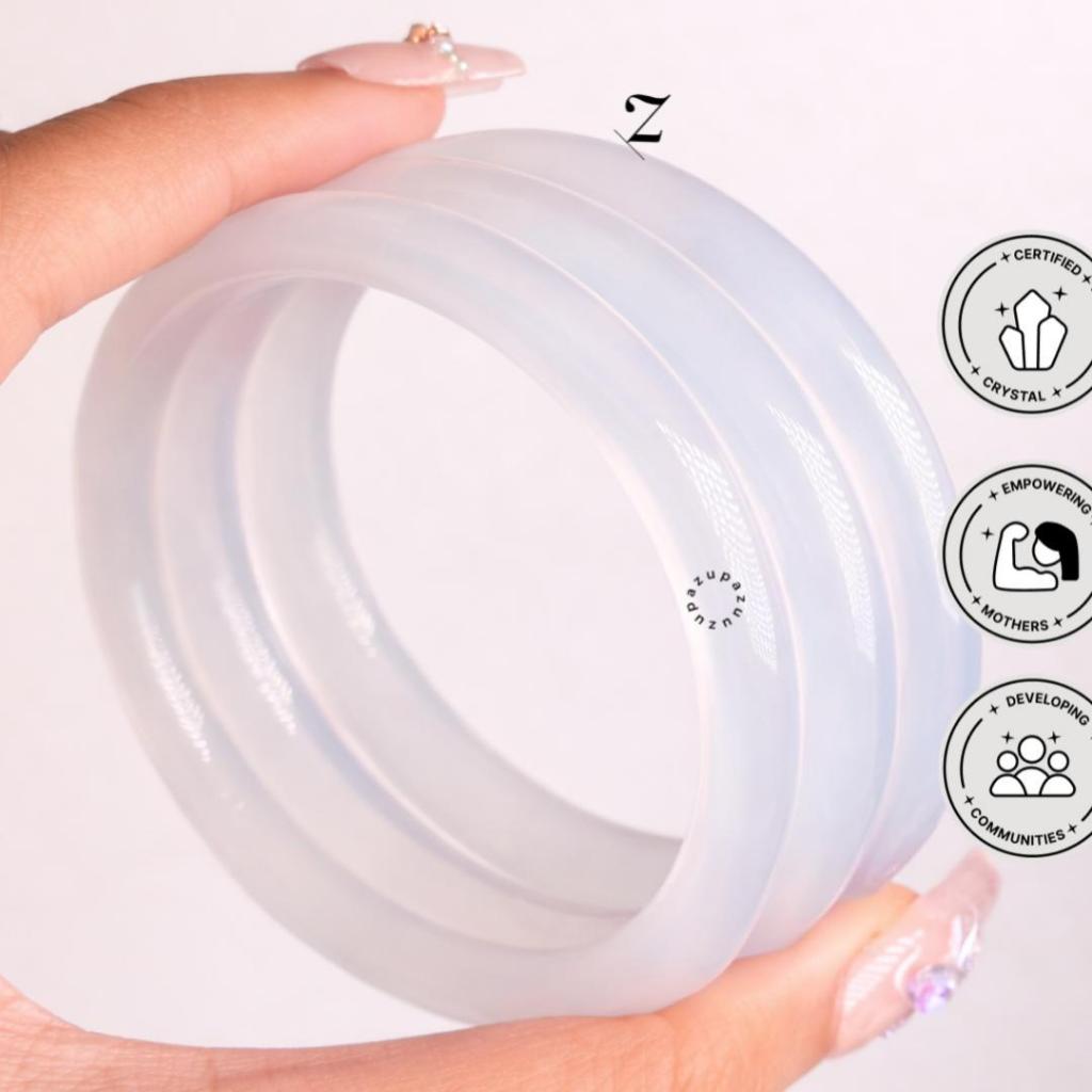 Zupazupazuu - Bangle White Agate 6MM