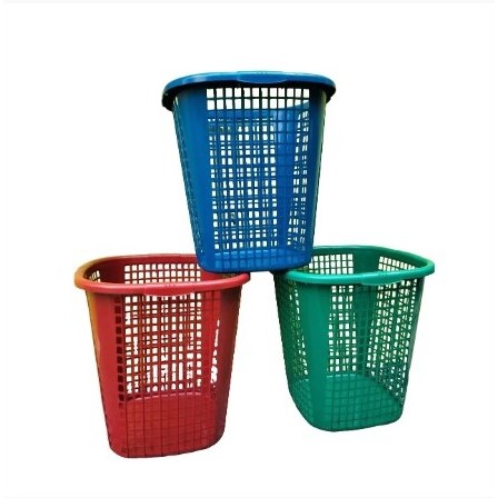 3pcs Keranjang Baju Diamond Jumbo Keranjang Pakaian Kotor Plastik Jumbo Bulat Keranjang Plastik Kera