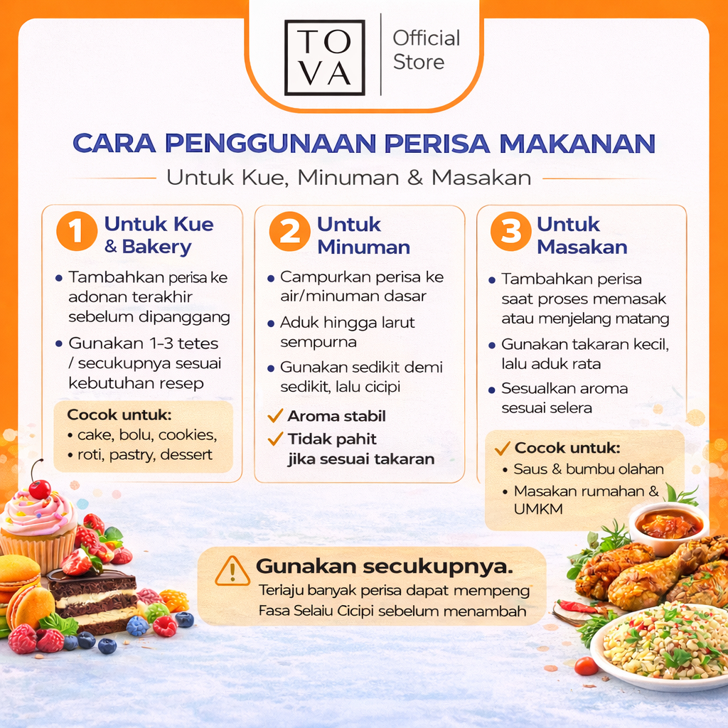 Perisa Makanan JASUKE Food Grade /Untuk Kue, Minuman & Masakan / 50ml