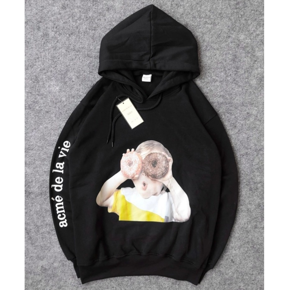 ADLV Baby Face Donut 2 Hoodie Black Original / Hoodie flecee cotton full tag& label sweater hoodie t