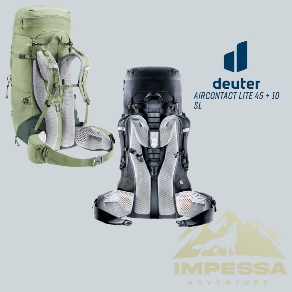 Deuter Aircontact Lite 45+10 SL Tas Keril Gunung Hiking Camping Outdoor Original