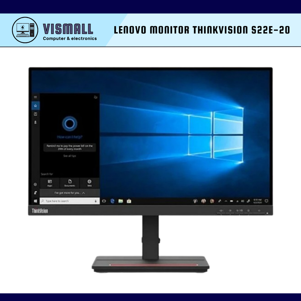 LENOVO Monitor ThinkVision S22e-20,  1920x1080, HDMI + VGA