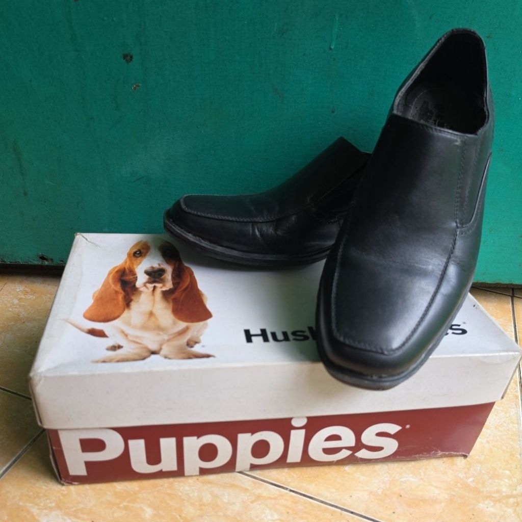 sepatu kulit pria pantofel hush puppies
