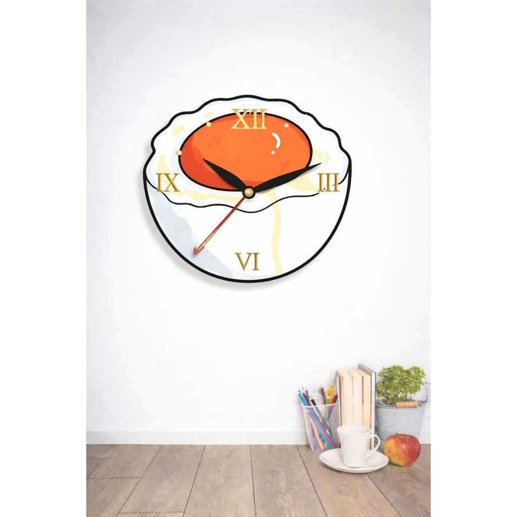 Jam Dinding / Hiasan Dinding Kitchen Keren / Aesthetic / Ukir Kayu Mdf/ Hiasan Dapur / Hiasan Cafe