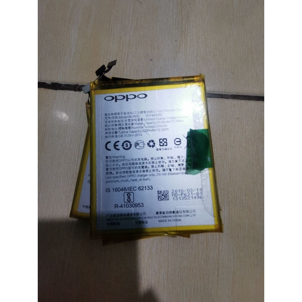 batre oppo F5 oppo f3 blp631