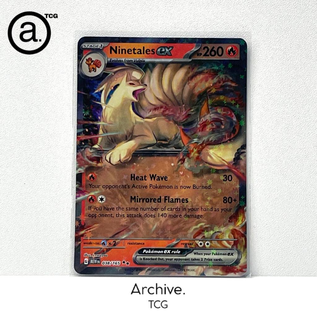 Ninetales ex RR (038/165) Pokemon English ~ Scarlet & Violet 151 (MEW)