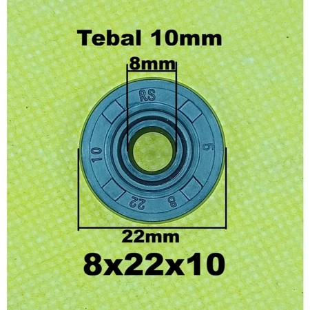 Oil seal shok 8x22x10 shock belakang motor karet sok oli sil original