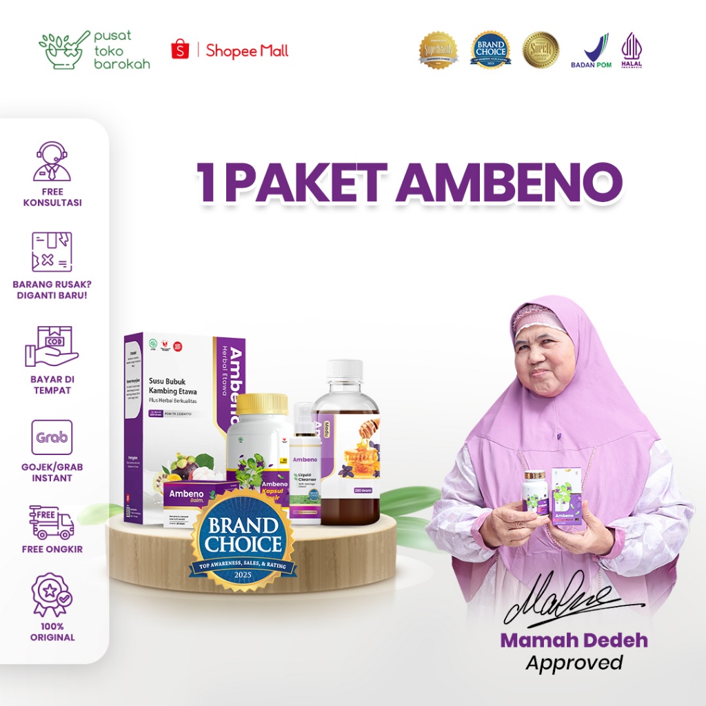 Ambeno Salep Kapsul Madu Susu Herbal Untuk Atasi Ambeien Denagn Aman Ambeno Original BPOM dan Halal