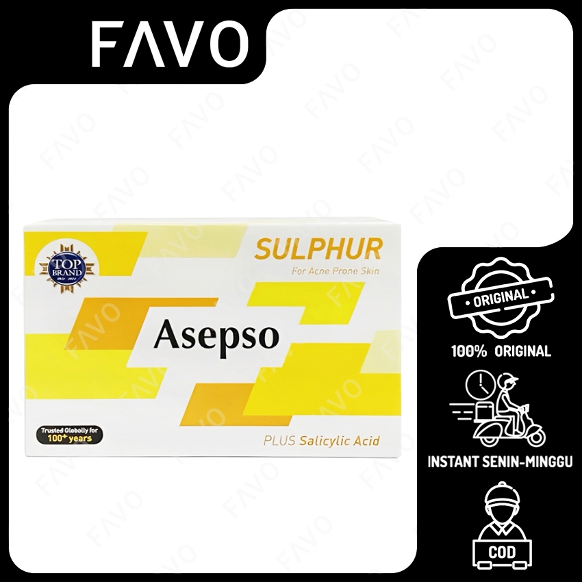 Asepso Sulphur for Acne Bar Soap - 80 gr