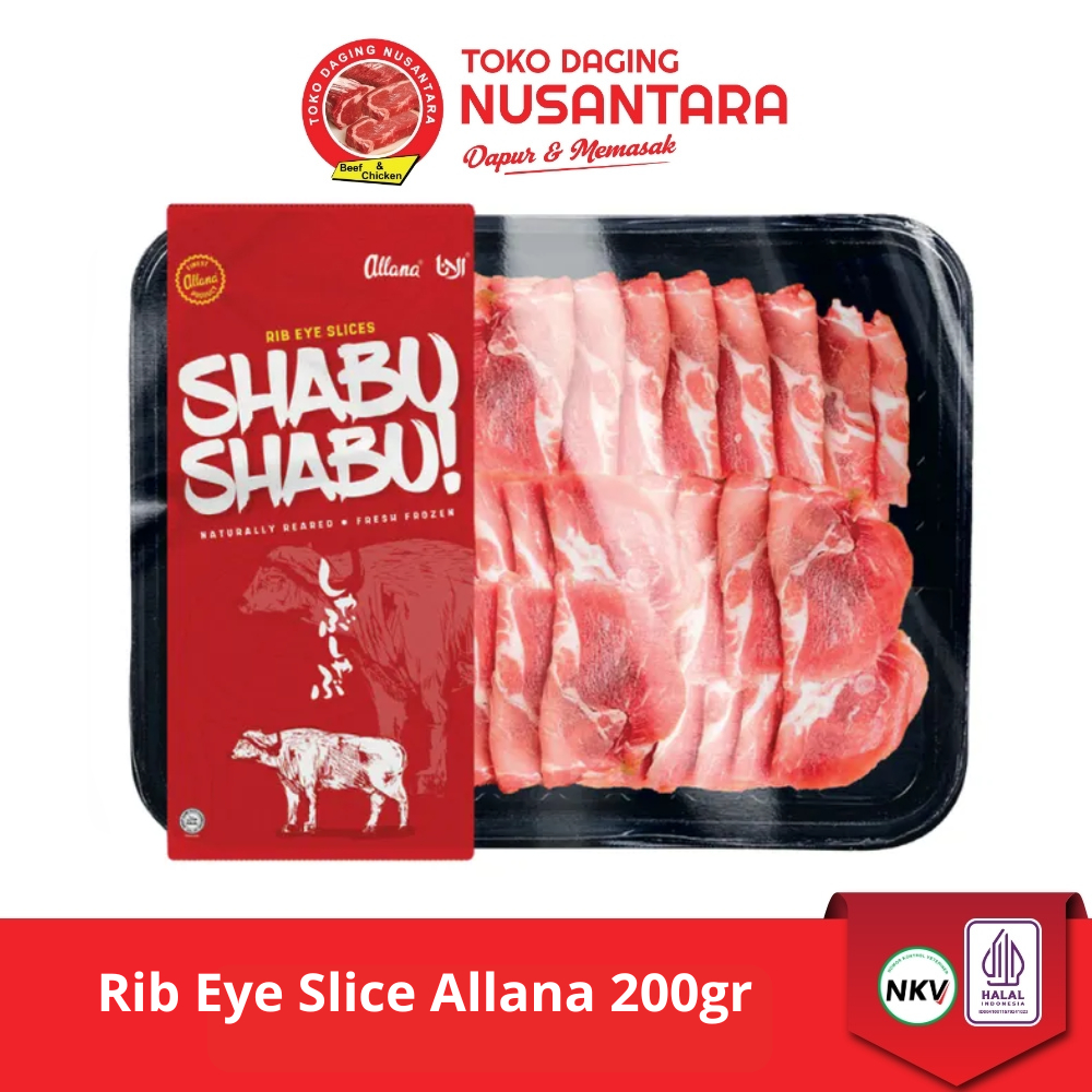 DAGING SLICE PREMIUM RIB EYE ALLANA | DAGING SHABU SHABU | SUKIYAKI - 200 GR