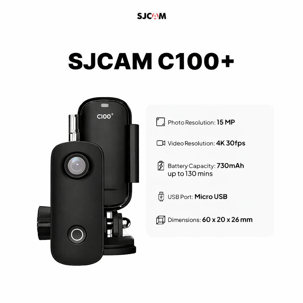 SJCAM C100 Plus Body Cam thumb magnetic mini Camera