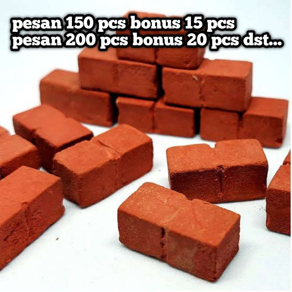 MINIATUR BATU BATA 1 PCS ANTI PECAH/ DIORAMA / MAKET BATU BATA / BATU BATA MINI
