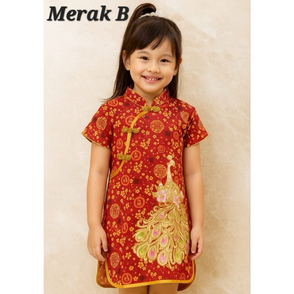 DRESS IMLEK CHEONGSAM QIPAO ANAK PRELOVED