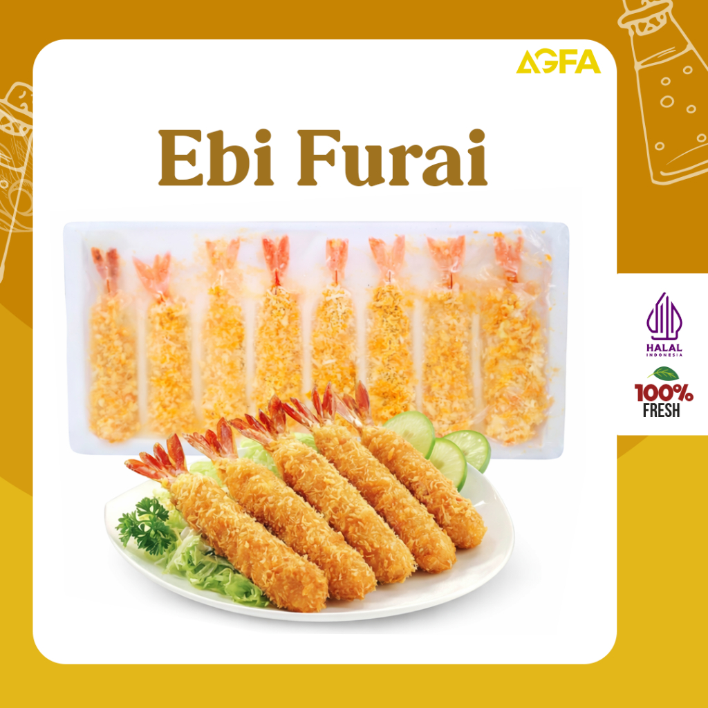 Ebi Furai / Udang Tepung / Fried Shirmp / Udang Kupas / Shrimp Fry / Ebi Furai MPASI / Breaded Shrim