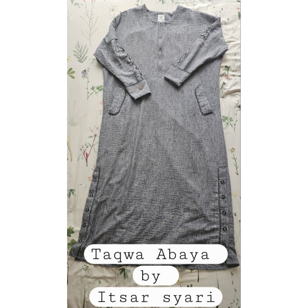 Taqwa Abaya by ITSAR SYARI (Grey)