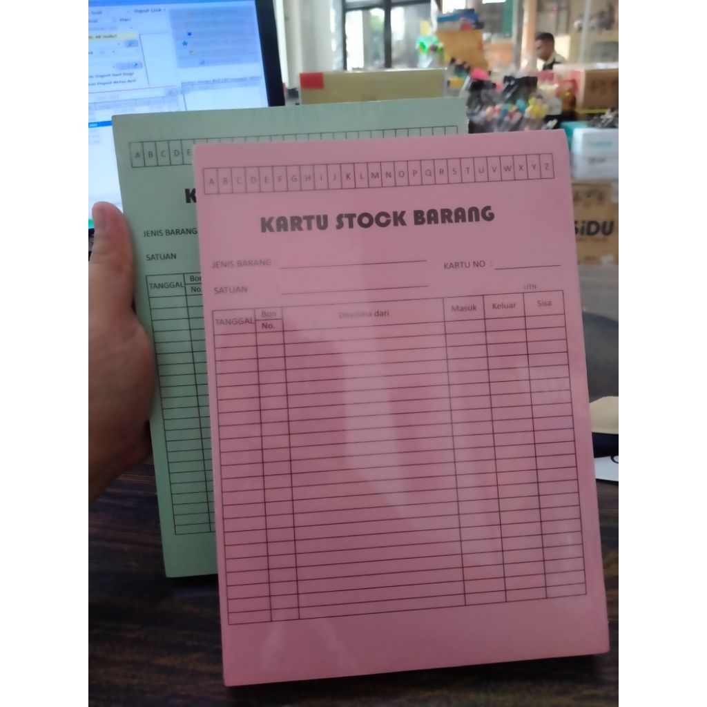 KARTU STOK KECIL A5 KWARTO KARTU STOCK BESAR F4 FOLIO KARTU STOCK
