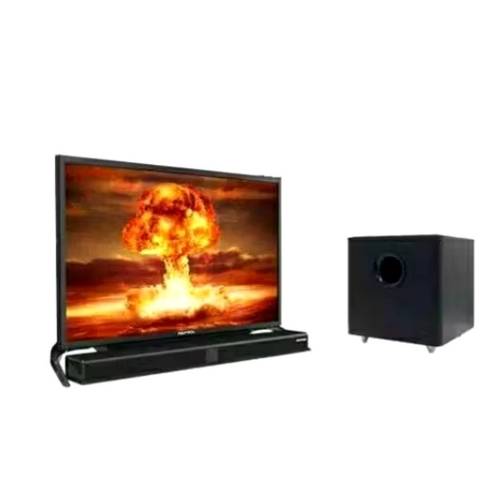 (INSTAN JOGJA) POLYTRON Cinemax Soundbar LED TV 32 Inch - PLD 32B8951 - Digital TV + External Subwoo