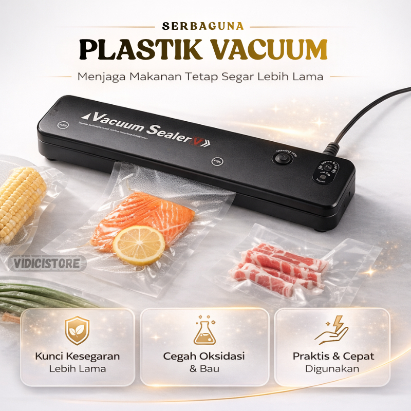 Vacum Makanan Polos / Plastik Vacum Makanan Embossed / Vacum Makanan Small-Medium-Large
