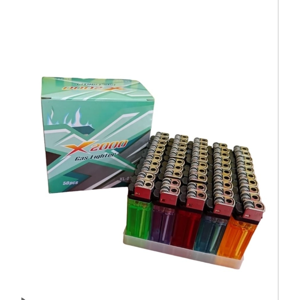 Korek Api Gas X2000 50 Pcs - Tahan Lama, Mudah Dinyalakan, Kualitas Premium.