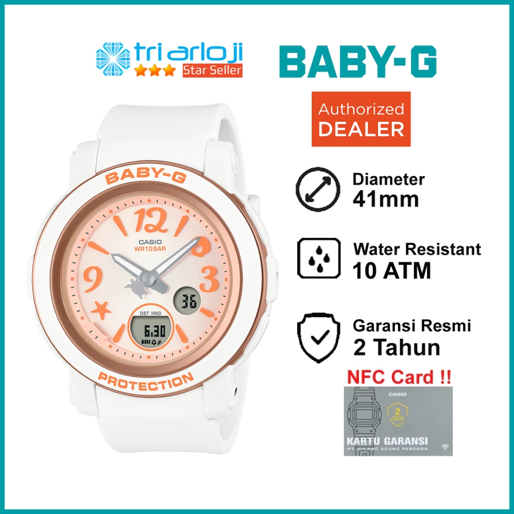 Casio BABY-G BGA-290US-4ADR Jam Tangan Wanita BabyG BGA290 Original BGA-290US-4A BGA290US BGA 290US 