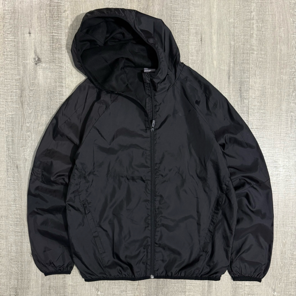 Puma black on black logo running jacket