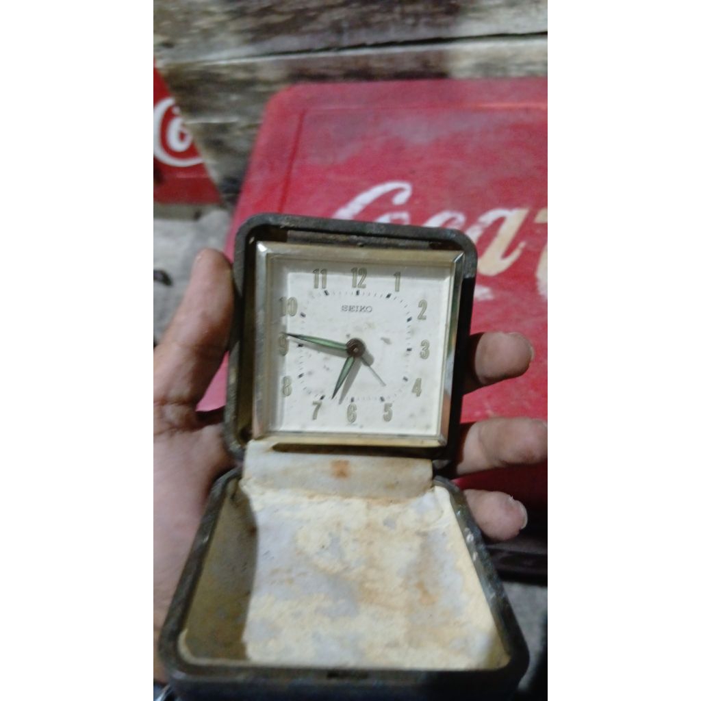 Jam saku 155rb jadul antik kuno lawas vintage display anggap mati