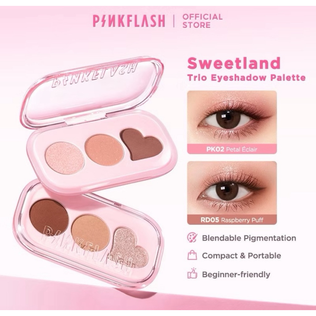 PINKFLASH 3 COLORS POCKET EYESHADOW